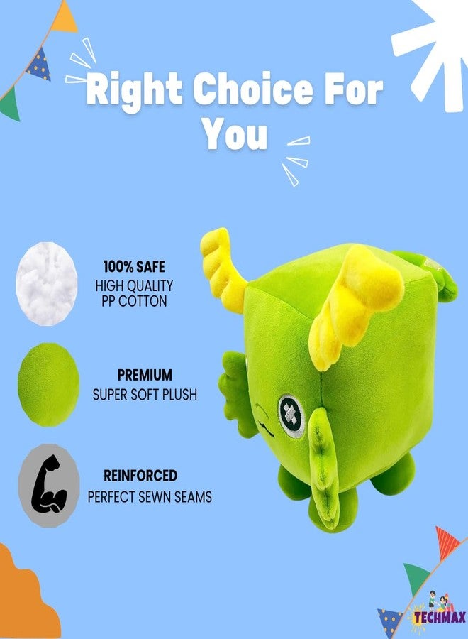 TechMax Solution لعبة TechMax Solution القطيفة الخضراء المربعة اللطيفة الناعمة - Image 3